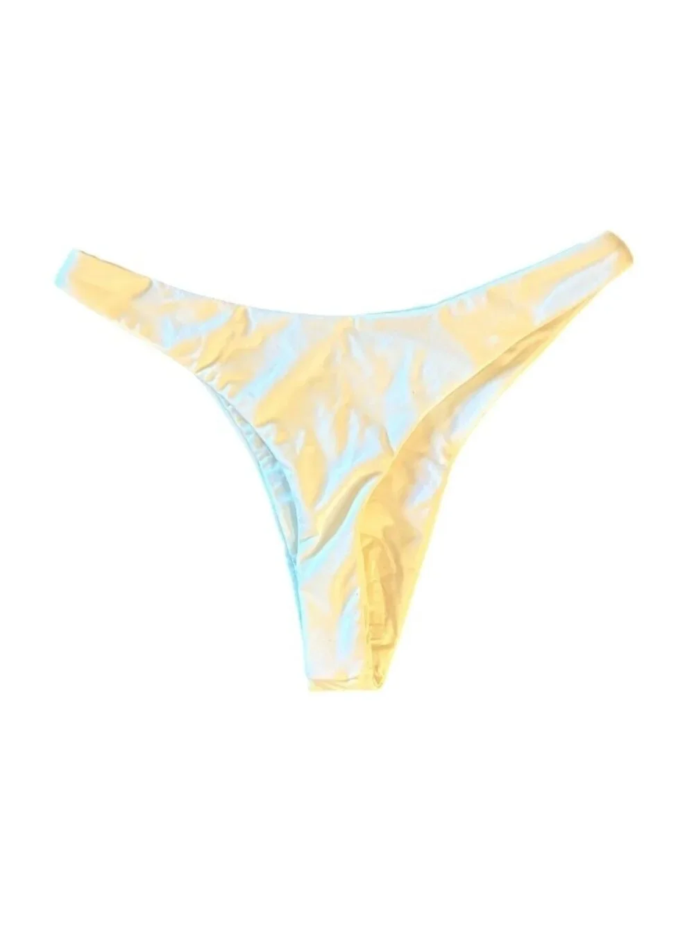 MONDAY Swimwear Byron Thong Bikini Bottoms in Ivory